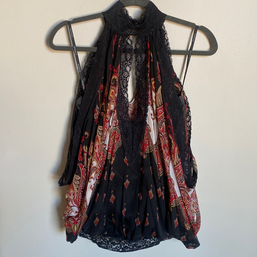 Bebe black halter top